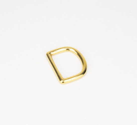 #452 Solid Brass Casted D-Ring 1 1/4" - Solid Brass