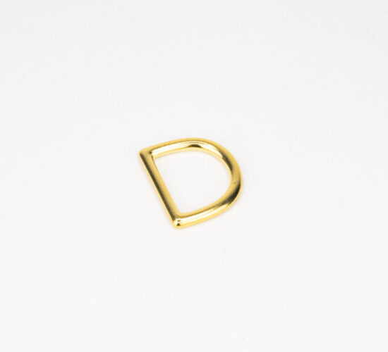#452 Solid Brass Casted D-Ring 1" - Solid Brass