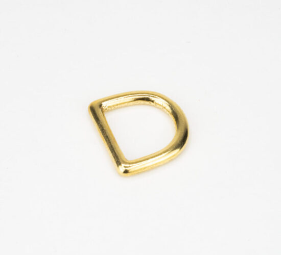 #452 Solid Brass Casted D-Ring 3/4" - Solid Brass