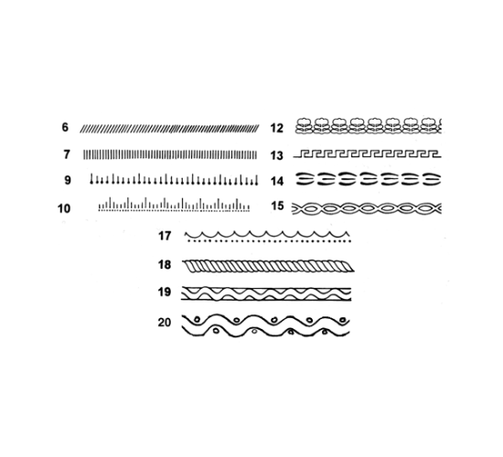 #459 Embossing Wheels