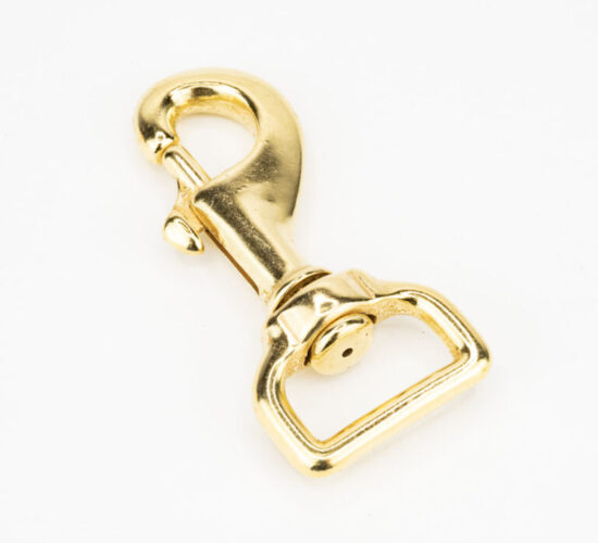 #5026 Solid Brass Bolt Snap | Flat 1"