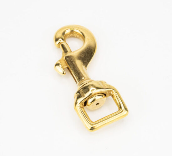 #5026 Solid Brass Bolt Snap | Flat 3/4"