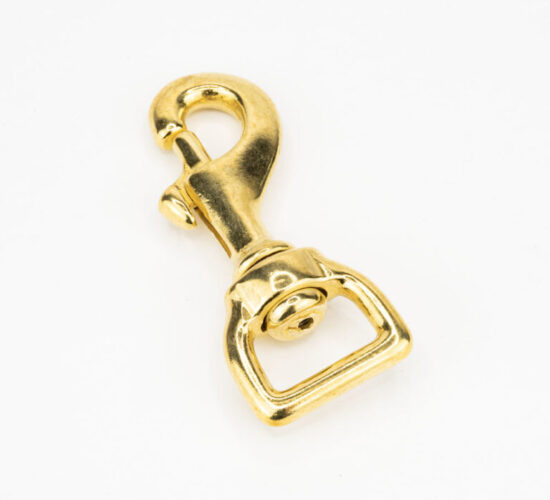 #5026 Solid Brass Bolt Snap | Flat 5/8"