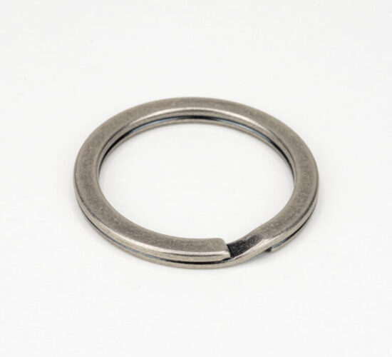 #6810 | 1" Flat Key Rings - Antique Nickel