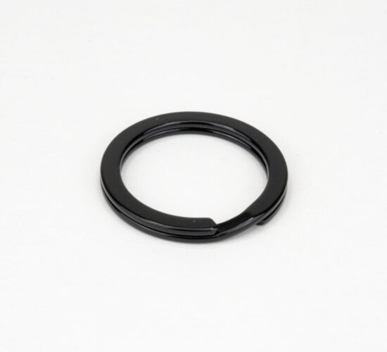 #6810 | 1" Flat Key Rings - Black