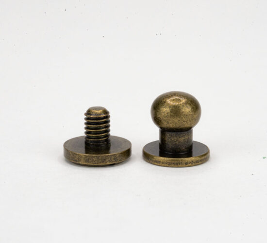 Medium Ball and Post - Antique Brass